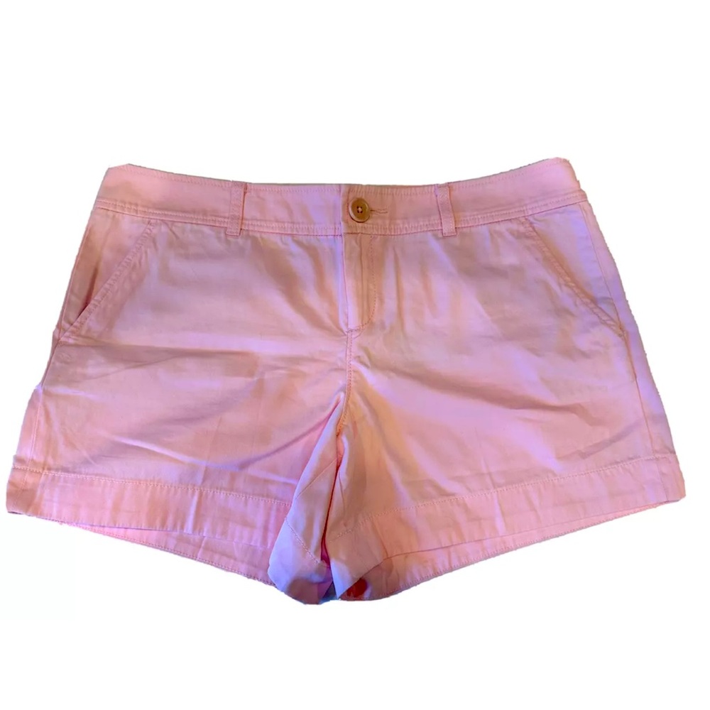 Lilly Pulitzer The Callahan Short Pink Chino Casual Cotton Pockets Womens 14